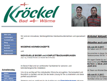 Tablet Screenshot of kroeckel.de